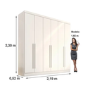 Ver imagem 3 de Guarda Roupa Casal 6 Portas Uberaba - Móveis Valverde