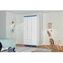 Ver imagem 1 de Guarda Roupa 3 Portas 2 Gavetas Cabideiro Prateleira Titan Branco