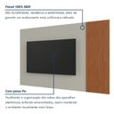 Ver imagem 7 de Painel Arezzo (Valência) 220 cm sem LED Off White/Naturalle Mavaular