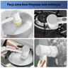 Escova Limpeza 3 em 1 Eletrica Giratoria Portatil sem Fio Limpa Esfrega Piso Parede Faxina Poli Banh - 6