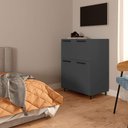Ver imagem 2 de Aparador Buffet Multiuso 8192 4 Portas 70cm Grafite Bertolini