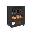 Ver imagem 6 de Aparador Buffet Multiuso 8192 4 Portas 70cm Grafite Bertolini
