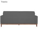 Ver imagem 6 de Sofa 3 Lugares 200 cm Crons Suede Cinza Vazzano