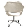 Cadeira Para Escritório E Home Office Zara Base Giratória - Suede Bege - 3