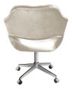 Ver imagem 3 de Cadeira Para Escritório E Home Office Zara Base Giratória - Suede Bege