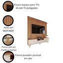 Ver imagem 4 de Rack com Painel Sevilla Efeito Ripado 3d para Tv até 70 Polegadas 183cm