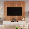 Rack com Painel Sevilla Efeito Ripado 3d para Tv até 70 Polegadas 183cm - 2