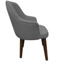 Ver imagem 4 de Kit 2 Poltronas Lorem Suede Cinza Pés Chanfrado Tabaco C05 - D'Rossi Poltrona Decorativa;poltrona Pa