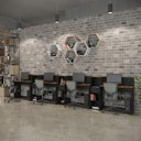 Ver imagem 4 de Conjunto de Escritório Smart 3 Livreiro e 4 Mesas 90cm - Preto e Cedro