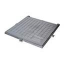 Ver imagem 1 de Tampa Tampão Chão Dupla Vedação Articulado Cadeado 50x50cm