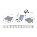 Ver imagem 2 de Tampa Tampão Chão Dupla Vedação Articulado Cadeado 50x50cm