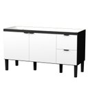 Ver imagem 1 de Gabinete / Balcão de Cozinha Coli Mdf / Mdp para Pia de 1.50m Cor Branco / Preto Cmax