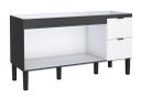 Ver imagem 2 de Gabinete / Balcão de Cozinha Coli Mdf / Mdp para Pia de 1.50m Cor Branco / Preto Cmax