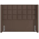 Ver imagem 4 de Cabeceira Cama Box Queen 160 Cm P05 Paris Veludo Marrom - Lyam Decor