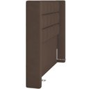 Ver imagem 3 de Cabeceira Cama Box Queen 160 Cm P05 Paris Veludo Marrom - Lyam Decor