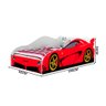 Cama Solteiro Carro Vermelho Ferrari Basoto Com Colchão Gazin - 4