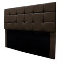 Ver imagem 1 de Cabeceira Cama Box Estofada King 195 Cm Bianca Suede Marrom