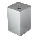 Ver imagem 1 de Lixeira Quadrada Aço Inox 430 7,8L