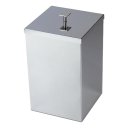 Ver imagem 2 de Lixeira Quadrada Aço Inox 430 7,8L