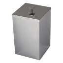 Ver imagem 3 de Lixeira Quadrada Aço Inox 430 7,8L