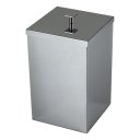 Ver imagem 4 de Lixeira Quadrada Aço Inox 430 7,8L