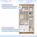 Ver imagem 7 de Quarto de Bebê com Guarda Roupa 3 Portas e Cômoda 100% MDF Encanto