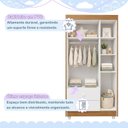 Ver imagem 7 de Quarto de Bebê com Guarda Roupa 3 Portas e Cômoda 100% MDF Encanto