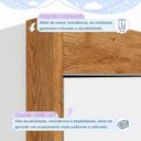 Ver imagem 4 de Quarto de Bebê com Guarda Roupa 3 Portas e Cômoda 100% MDF Encanto