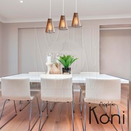 Pendente Luminária Koni Madeira Mdf Desmontada 3 Unidades:branco - 5