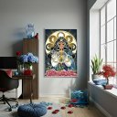 Ver imagem 2 de Quadro Decorativo Santa Sara Kali - 70x50cm:moldura Preta