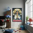 Ver imagem 1 de Quadro Decorativo Santa Sara Kali - 70x50cm:moldura Preta