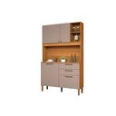 Ver imagem 7 de Armário para Cozinha 120cm Lume Compacto Robusto Pequeno para Apartamento 4 Portas com 2 Gavetas:con