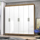 Ver imagem 2 de Guarda Roupa R22 6 Portas 2 Gavetas sem Espelho com Pés Carioca Móveis