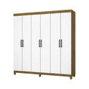 Ver imagem 1 de Guarda Roupa R22 6 Portas 2 Gavetas sem Espelho com Pés Carioca Móveis