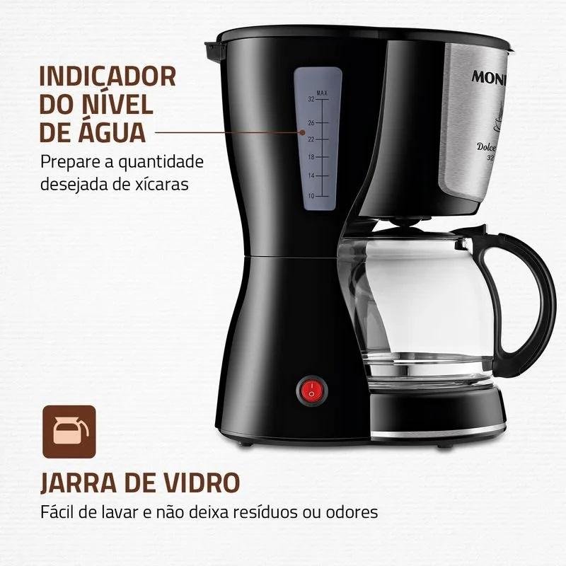 Cafeteira Dolce Arome 32 Xícaras 127v 800w Mondial - 4