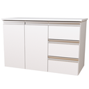 Ver imagem 1 de Balcão Móvel Gabinete Mdf para Banheiro com Tampo 80cm Direito sem Fundo