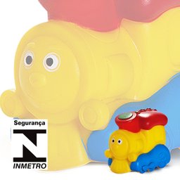 Brinquedo De Vinil Para Bebê A Partir De 3 Meses - Trem -Trenzinho - 3