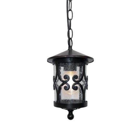 Pendente Colonial Vidro Pontilhado 28cm 1e27 Paris Luz