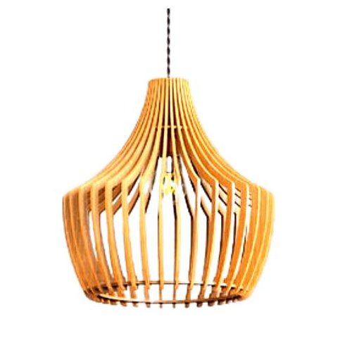 Luminária Teto tipo Pendente CASTELO MDF - Completa