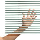 Ver imagem 4 de Persiana Horizontal 25mm Liso 1,60 X 1,60 Verde Claro