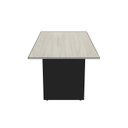 Ver mais imagens de Mesa de Escritório para Reunião 6 Lugares 180x90cm Studio Legno Crema/Preto Bege