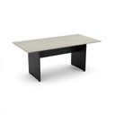 Ver imagem 2 de Mesa de Escritório para Reunião 6 Lugares 180x90cm Studio Legno Crema/Preto