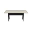 Ver imagem 7 de Mesa de Escritório para Reunião 6 Lugares 180x90cm Studio Legno Crema/Preto Bege