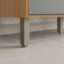 Ver imagem 4 de Balcão com Tampo 3 Portas 2 Gavetas 120cm MDF Verde/Freijó/Moss