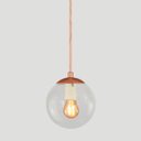 Ver imagem 3 de Pendente Bronze C/ Globo de Vidro Cristal de 14cm + Led 2w
