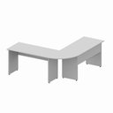 Ver imagem 4 de Mesa L Diretor Escritório 1,20m X 1,20m Pé Painel F5 Office Cor:cinza