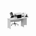 Ver imagem 3 de Mesa L Diretor Escritório 1,20m X 1,20m Pé Painel F5 Office Cor:cinza
