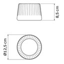 Ver imagem 3 de Kit 2 Vasos de Flor Decorativos Tramontina Lótus 600ml Pedra Pequenos Acabamento Granito