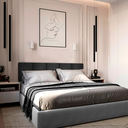 Ver imagem 2 de Kit 7 Módulos de Cabeceira Estofada Cama Box Casal King Modulada 2,10mx40cm