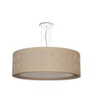 Ver imagem 1 de Luminária de Teto Pendente Palha Cúpula Dupla Cru 50x16